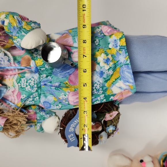 Holiday | Vintage Spring Rag Doll Figure With Wreath | Poshmark